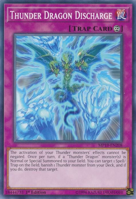 Thunder Dragon Discharge (MP19-EN208) (MP19)