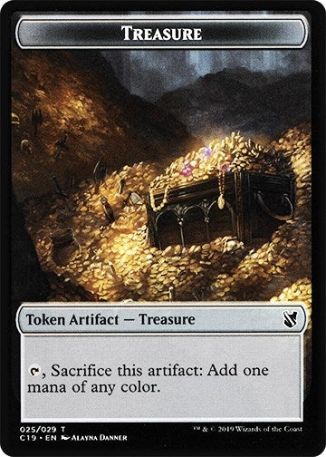 Image for Treasure // Human Double-Sided Token (25 // 3) (C19) - Magic: The Gathering