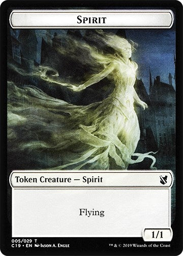 Image for Spirit // Human Double-Sided Token (5 // 3) (C19) - Magic: The Gathering