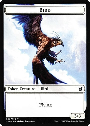 Image for Bird (002) // Sculpture Double-Sided Token (2 // 24) (C19) - Magic: The Gathering