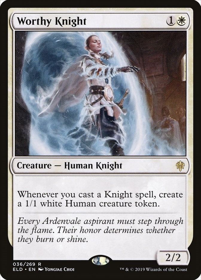 Image for Worthy Knight (36) (ELD) - Magic: The Gathering