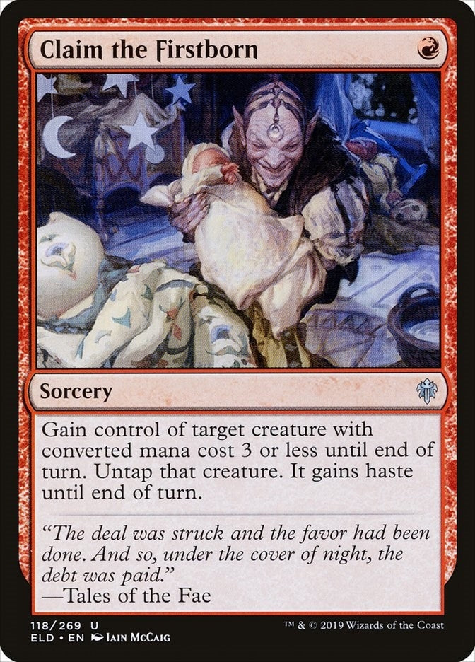 Image for Claim the Firstborn (118) (ELD) - Magic: The Gathering