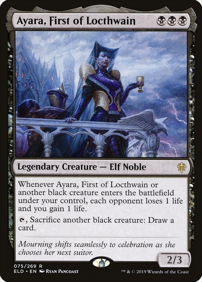 Image for Ayara, First of Locthwain (75) (ELD) - Magic: The Gathering