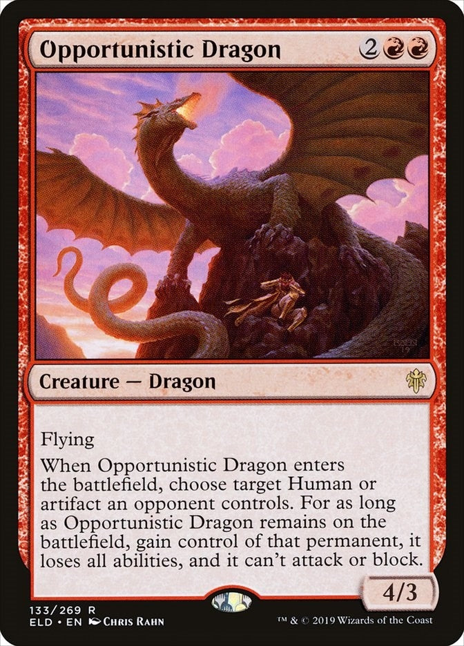 Image for Opportunistic Dragon (133) (ELD) - Magic: The Gathering