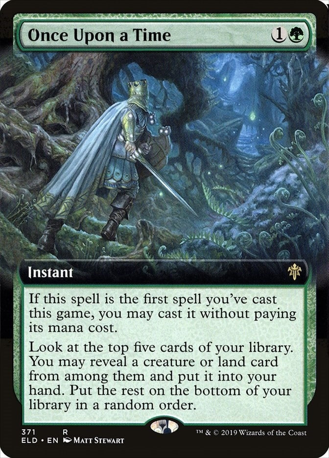 Image for Once Upon a Time (Extended Art) (371) (ELD) - Magic: The Gathering