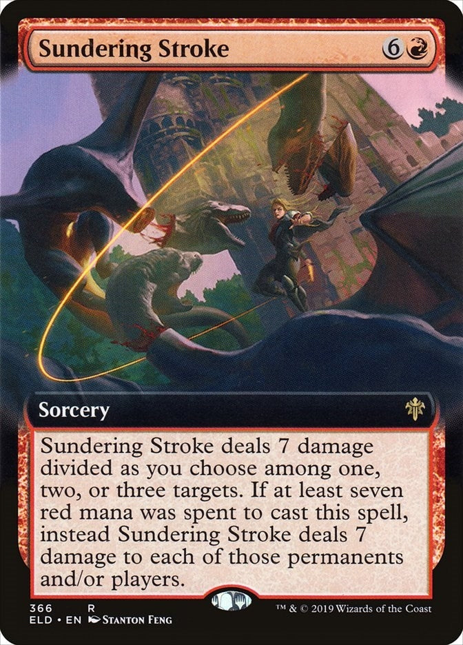 Image for Sundering Stroke (Extended Art) (366) (ELD) - Magic: The Gathering
