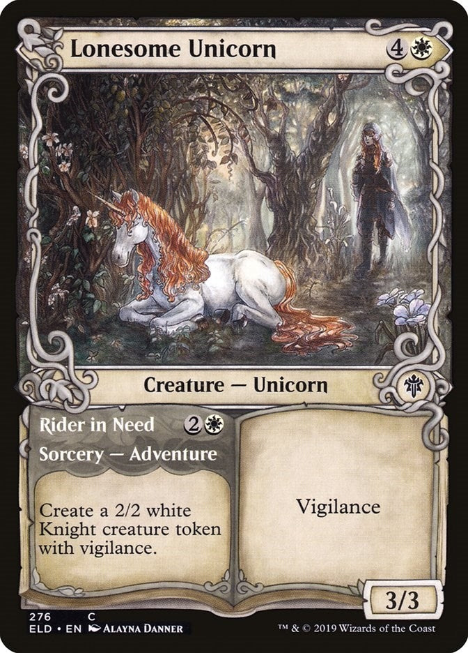 Image for Lonesome Unicorn (Showcase) (276) (ELD) - Magic: The Gathering