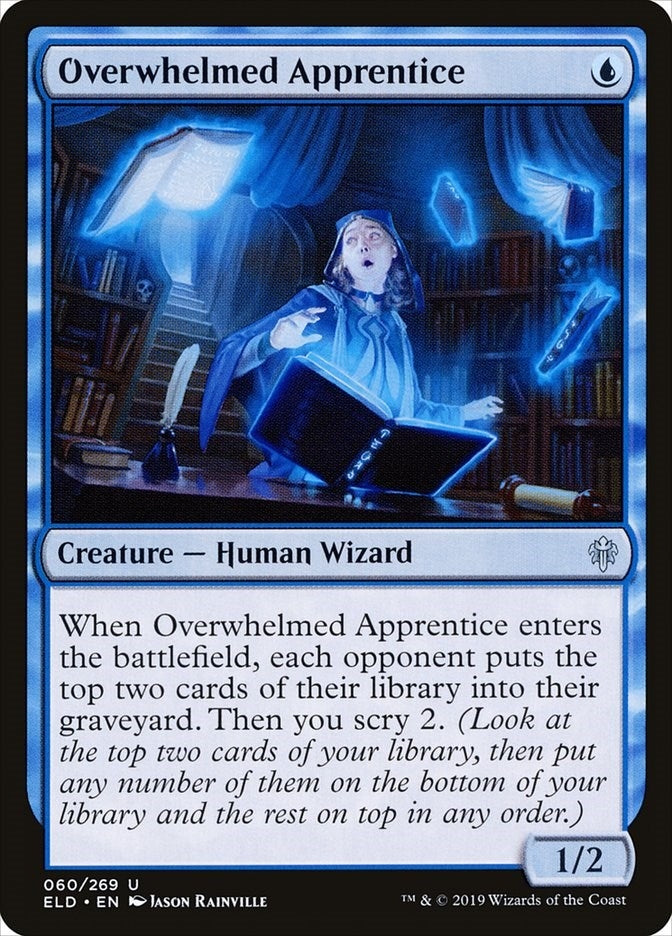 Image for Overwhelmed Apprentice (60) (ELD) - Magic: The Gathering
