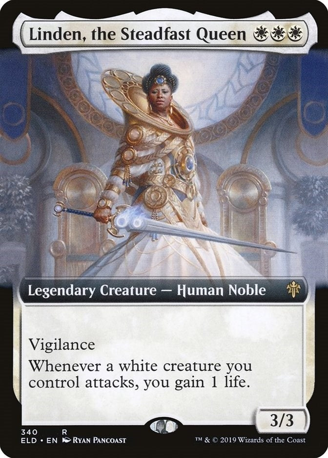 Image for Linden, the Steadfast Queen (Extended Art) (340) (ELD) - Magic: The Gathering