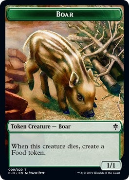Image for Boar Token (9) (ELD) - Magic: The Gathering