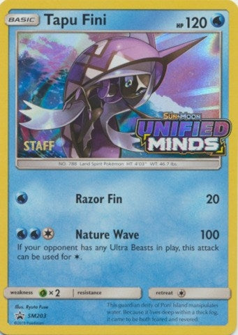 Tapu Fini - SM203 (Prerelease) [Staff] (SM203) (SMP)