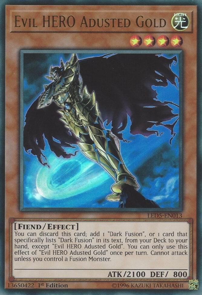 Evil HERO Adusted Gold (LED5-EN013) (LED5)