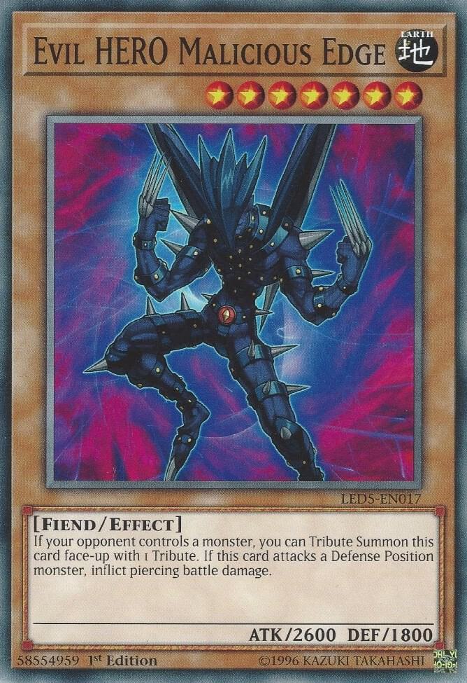 Evil HERO Malicious Edge (LED5-EN017) (LED5)