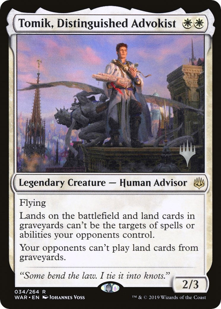 Image for Tomik, Distinguished Advokist (34) (PPELD) - Magic: The Gathering