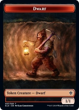 Image for Dwarf // Food (017) Double-Sided Token (7 // 17) (ELD) - Magic: The Gathering