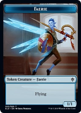 Image for Faerie // Food (015) Double-Sided Token (5 // 15) (ELD) - Magic: The Gathering