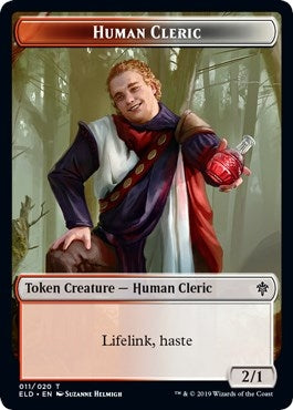 Image for Human Cleric // Food (015) Double-Sided Token (11 // 15) (ELD) - Magic: The Gathering