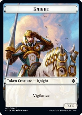 Image for Knight // Food (016) Double-Sided Token (3 // 16) (ELD) - Magic: The Gathering