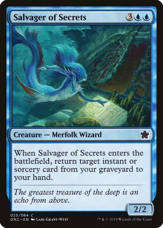 Image for Salvager of Secrets (25) (GN2) - Magic: The Gathering