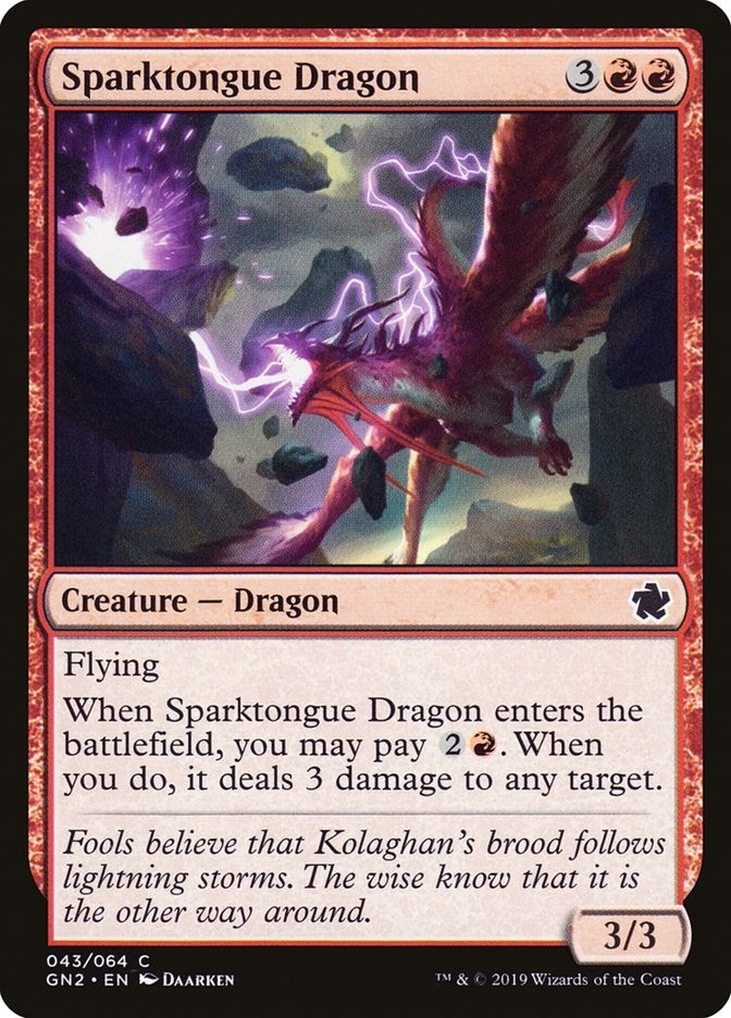 Image for Sparktongue Dragon (43) (GN2) - Magic: The Gathering