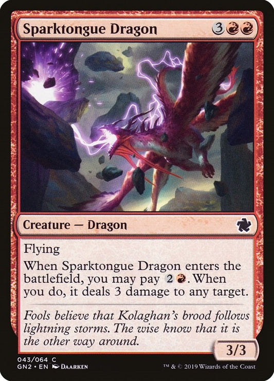 Image for Sparktongue Dragon (43) (GN2) - Magic: The Gathering