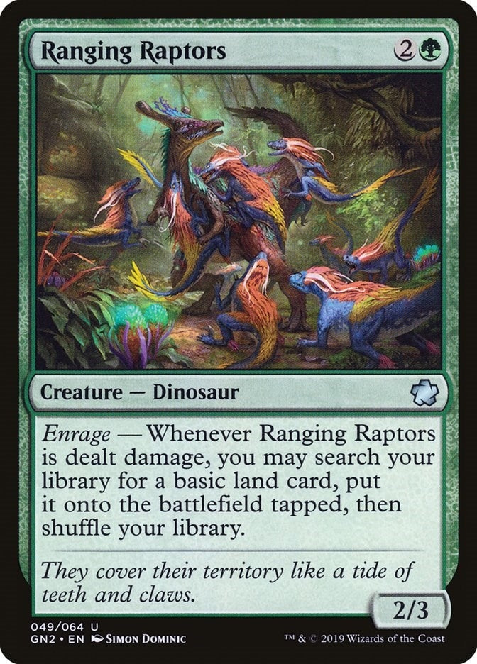 Image for Ranging Raptors (49) (GN2) - Magic: The Gathering
