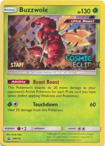 Buzzwole - SM218 (Prerelease) [Staff] (SM218) (SMP)