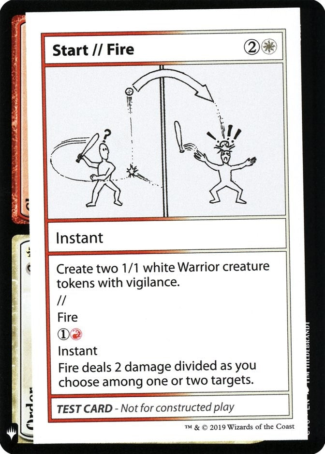 Image for Start // Fire (CMB1) - Magic: The Gathering