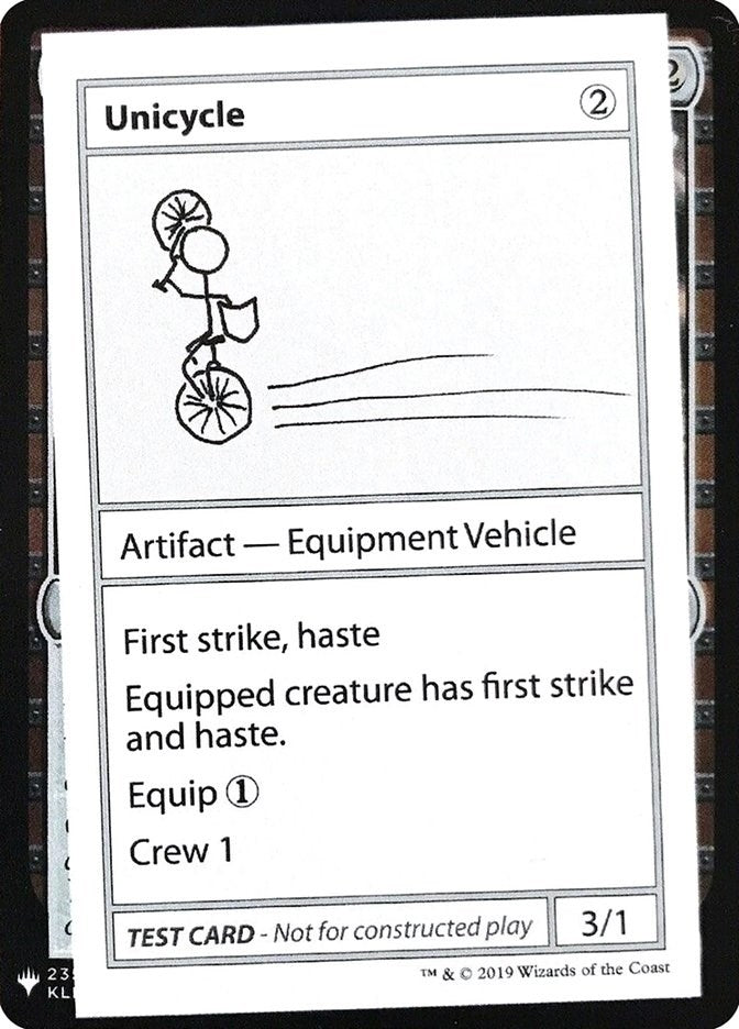 Image for Unicycle (CMB1) - Magic: The Gathering