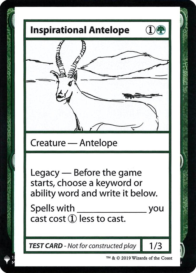 Image for Inspirational Antelope (CMB1) - Magic: The Gathering