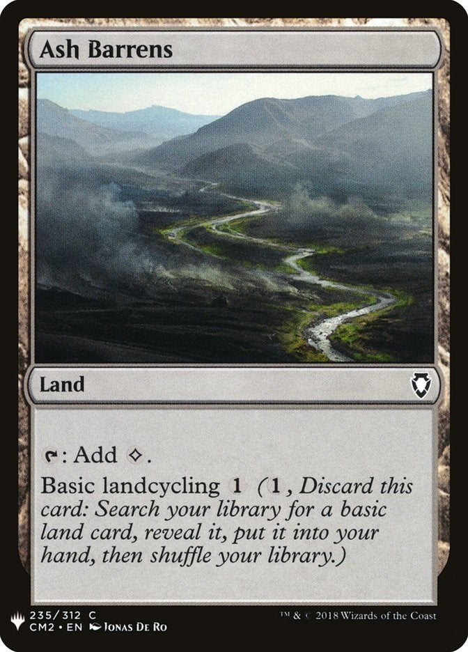 Image for Ash Barrens (235) (LIST) - Magic: The Gathering