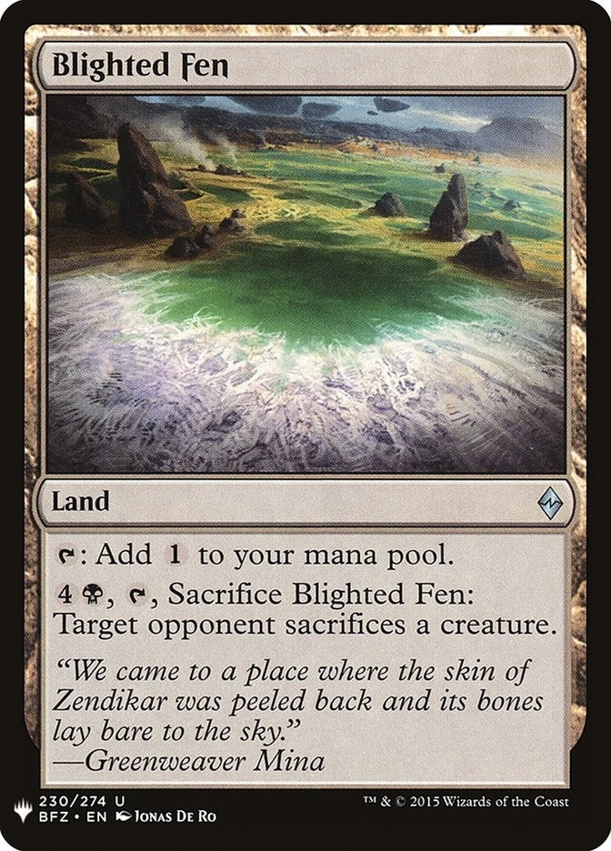 Image for Blighted Fen (230) (LIST) - Magic: The Gathering