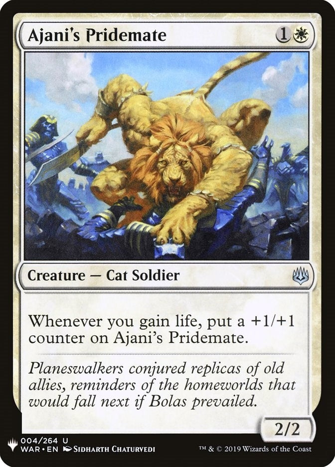 Ajani's Pridemate (WAR) (4) (LIST)