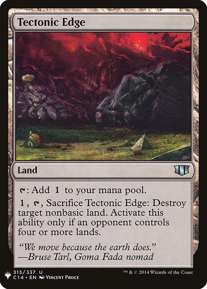 Image for Tectonic Edge (313) (LIST) - Magic: The Gathering