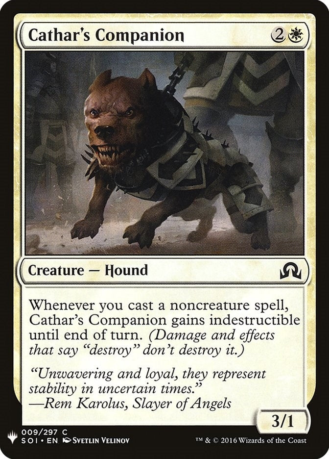 Image for Cathar's Companion (9) (LIST) - Magic: The Gathering