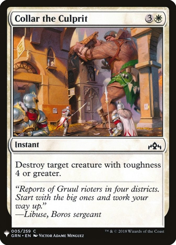 Image for Collar the Culprit (5) (LIST) - Magic: The Gathering