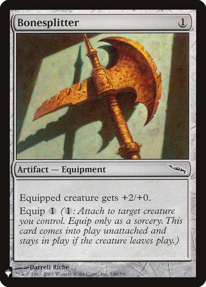 Image for Bonesplitter (146) (LIST) - Magic: The Gathering