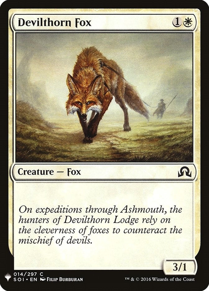 Image for Devilthorn Fox (14) (LIST) - Magic: The Gathering