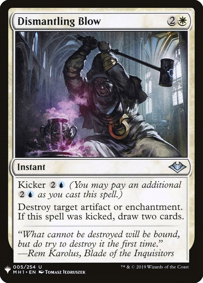 Image for Dismantling Blow (5) (LIST) - Magic: The Gathering