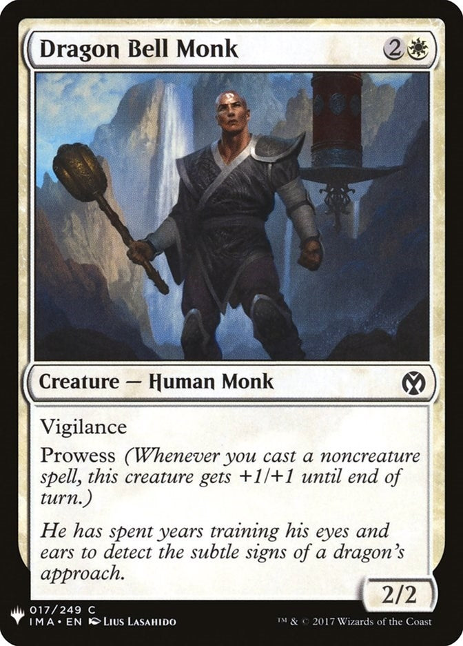 Image for Dragon Bell Monk (17) (LIST) - Magic: The Gathering