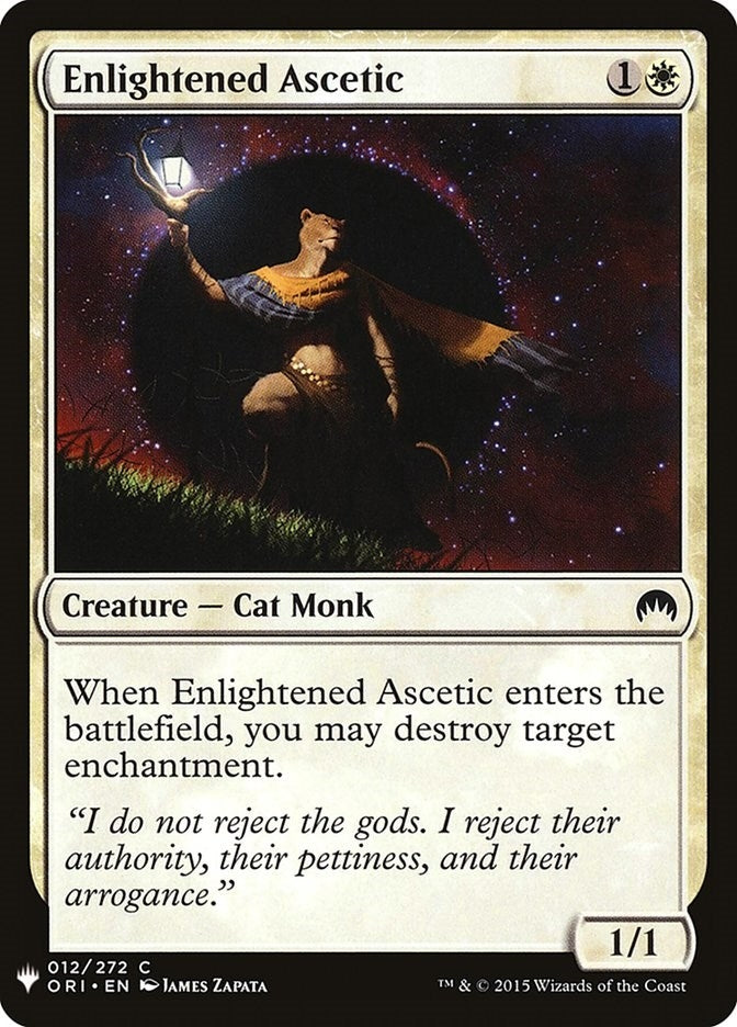 Image for Enlightened Ascetic (12) (LIST) - Magic: The Gathering
