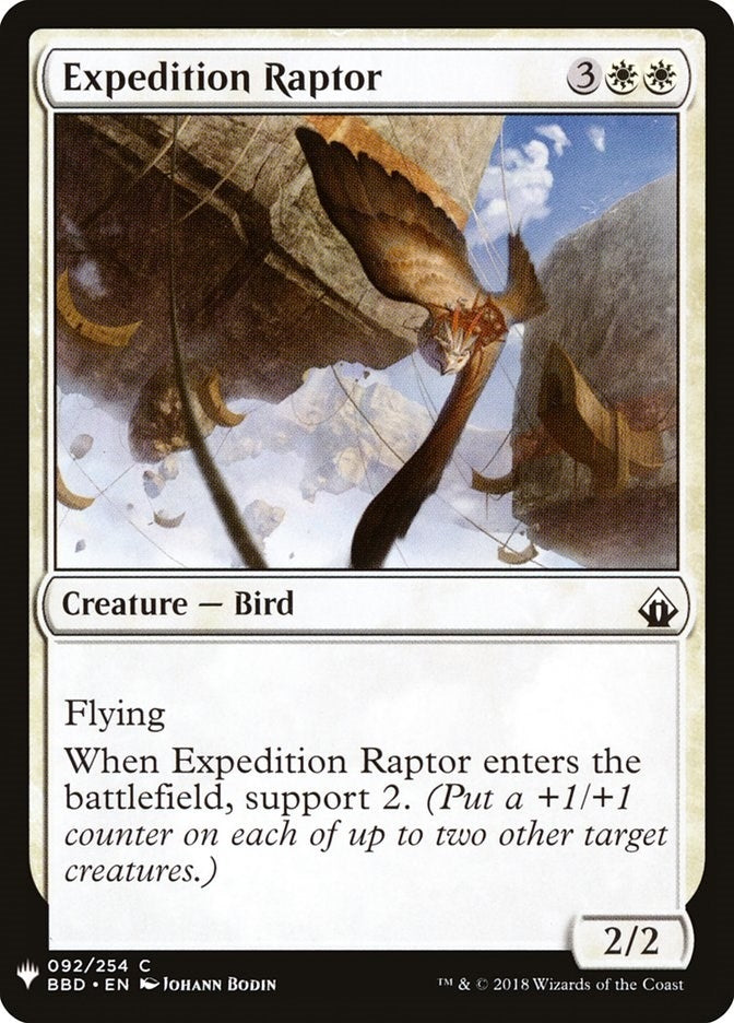 Image for Expedition Raptor (92) (LIST) - Magic: The Gathering