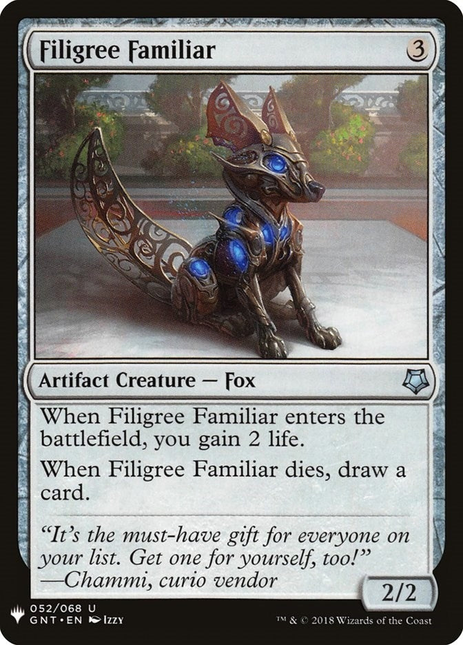 Image for Filigree Familiar (52) (LIST) - Magic: The Gathering