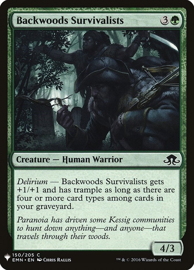 Image for Backwoods Survivalists (150) (LIST) - Magic: The Gathering