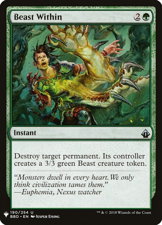 Image for Beast Within (BBD) (190) (LIST) - Magic: The Gathering