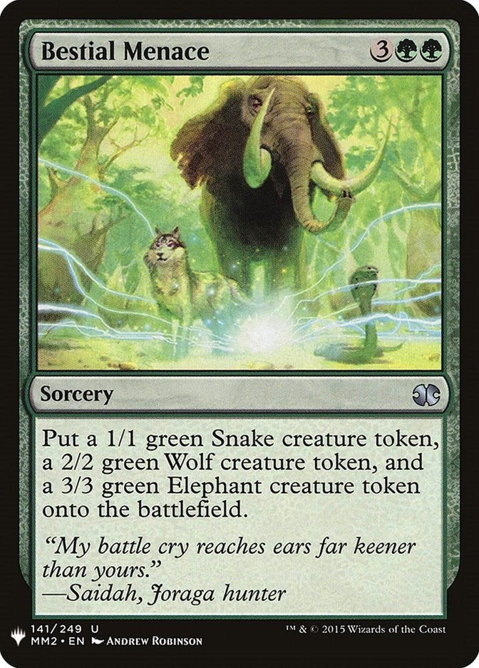 Image for Bestial Menace (141) (LIST) - Magic: The Gathering