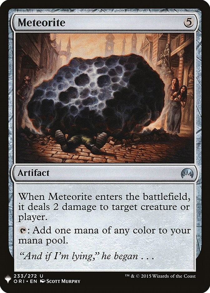 Image for Meteorite (233) (LIST) - Magic: The Gathering