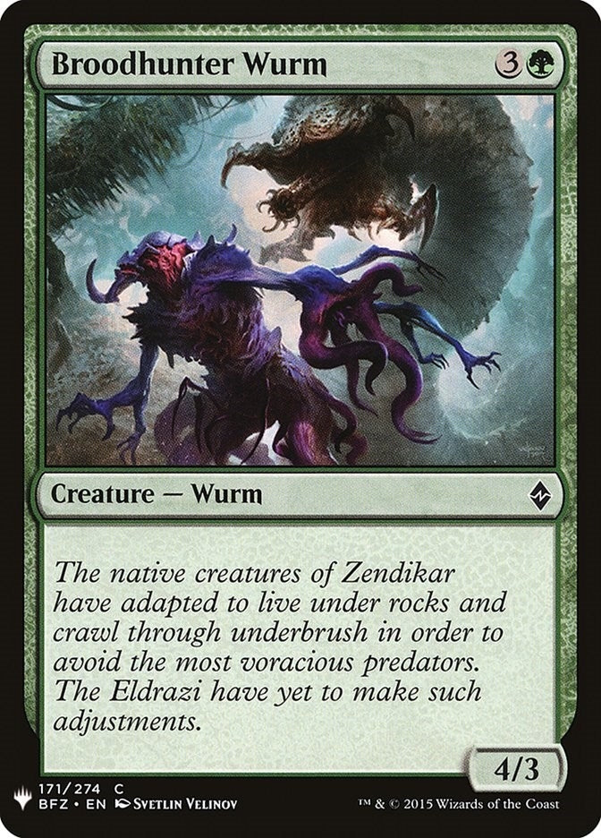 Image for Broodhunter Wurm (171) (LIST) - Magic: The Gathering