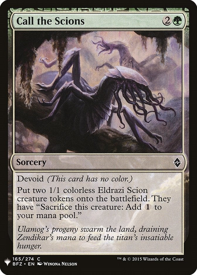 Image for Call the Scions (165) (LIST) - Magic: The Gathering