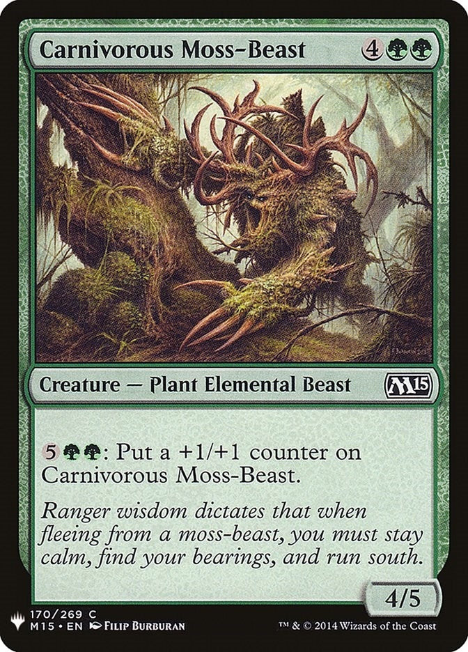 Image for Carnivorous Moss-Beast (170) (LIST) - Magic: The Gathering